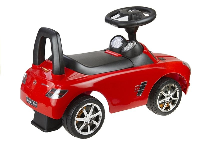 Jeździk Mercedes SLS AMG Pchacz Dla Dziecka Oparcie Schowek Czerwony - obrazek 2