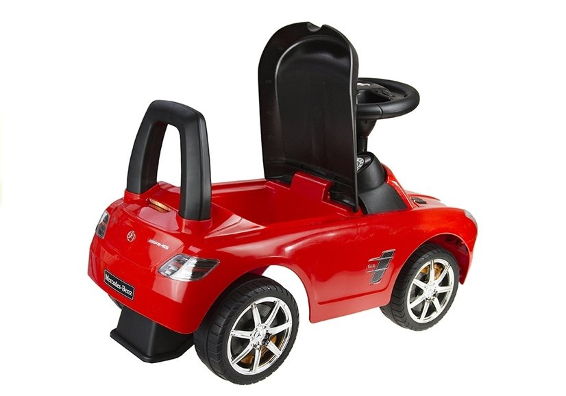 Jeździk Mercedes SLS AMG Pchacz Dla Dziecka Oparcie Schowek Czerwony - obrazek 5