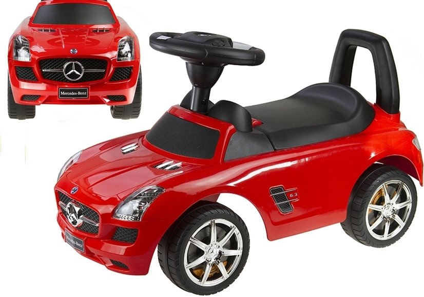 Jeździk Mercedes SLS AMG Pchacz Dla Dziecka Oparcie Schowek Czerwony - obrazek 6