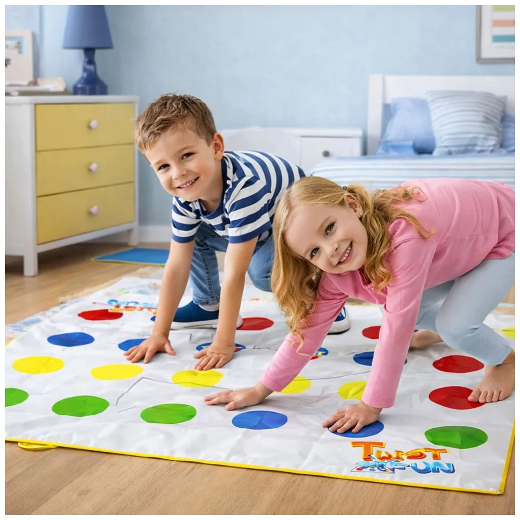 Gra Zręcznościowa Ruchowa Rodzinna Twist Fun Mata Koło Losujące - obrazek 2