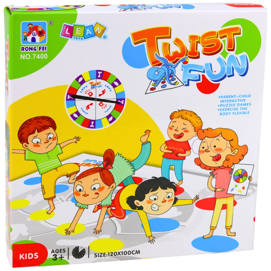 Gra Zręcznościowa Ruchowa Rodzinna Twist Fun Mata Koło Losujące - obrazek 5