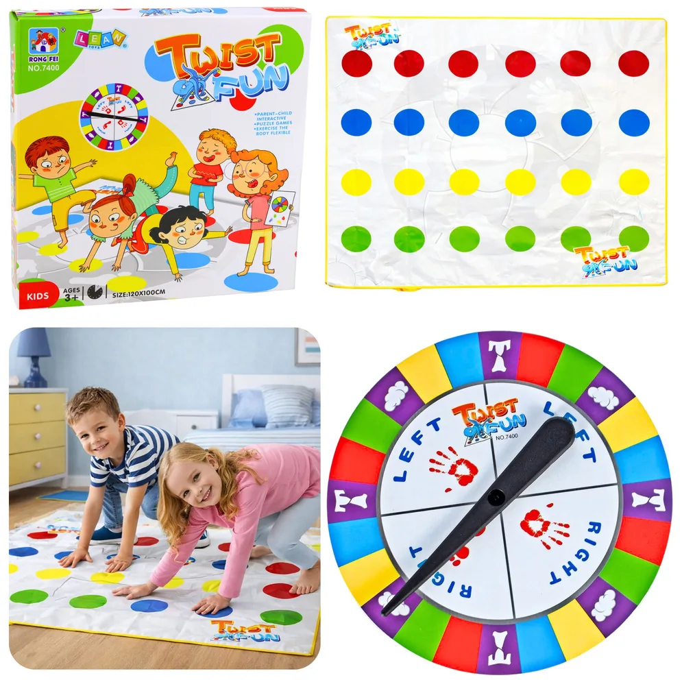 Gra Zręcznościowa Ruchowa Rodzinna Twist Fun Mata Koło Losujące