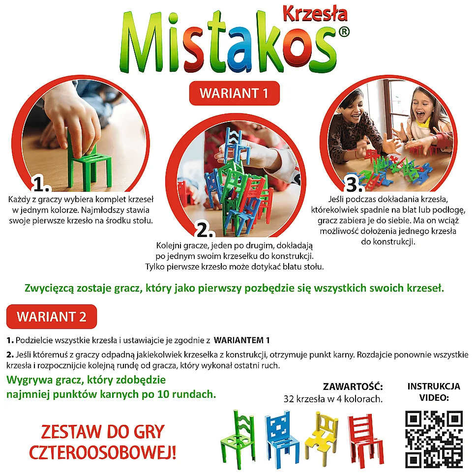 Gra zręcznościowa Krzesła MISTAKOS TREFL 02074 - obrazek 4