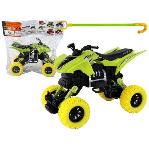 Pojazd Terenowy Pchacz Quad XC Gumowe Koła Zielony