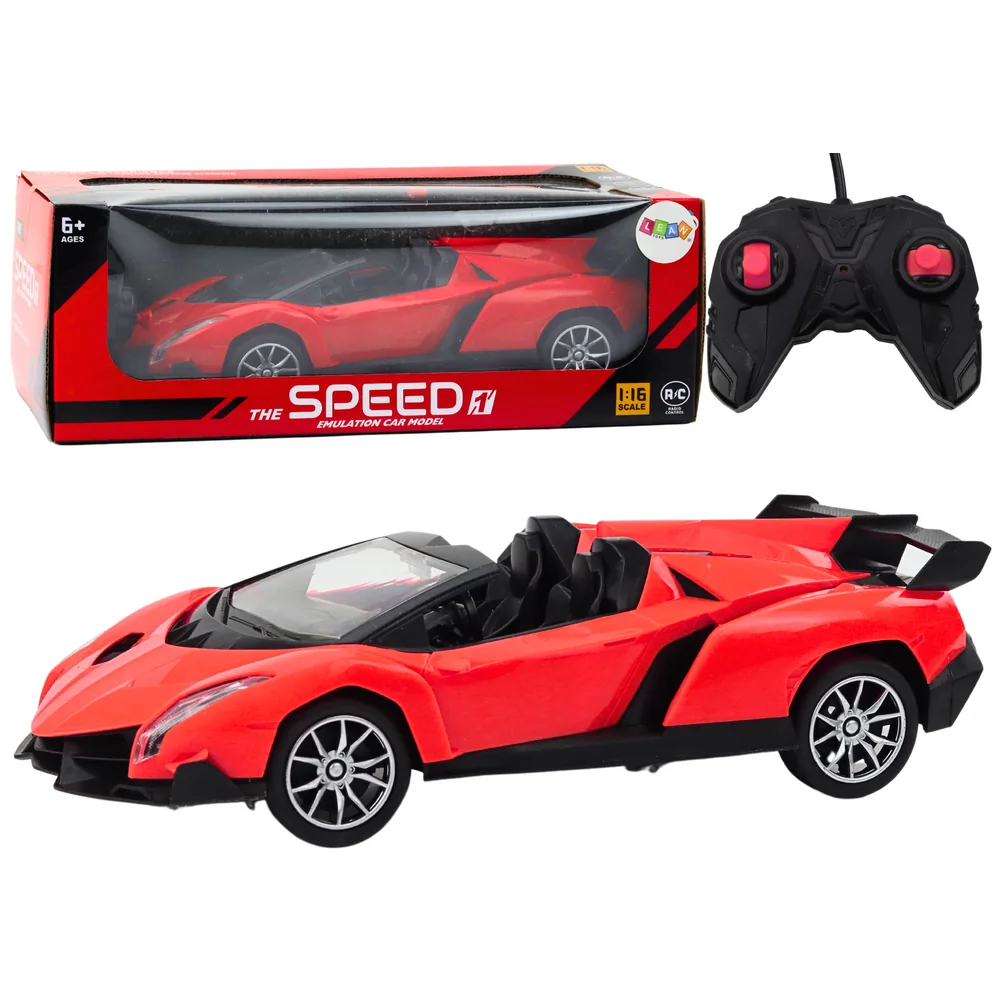 Auto Samochód Sportowy Zdalnie Sterowany RC 1:16 Czerwone