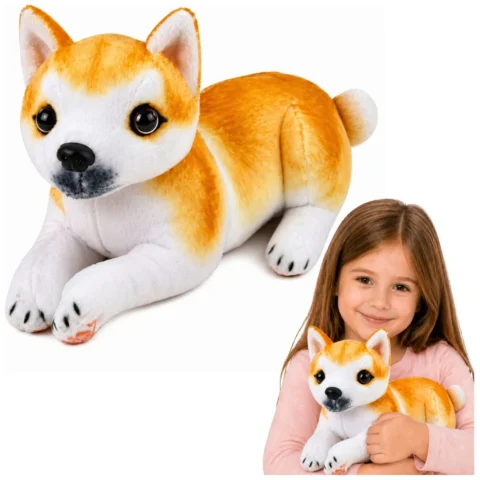 Pluszowy Piesek Shiba Inu Przytulanka Maskotka Pluszak Pies Miękki 25 cm