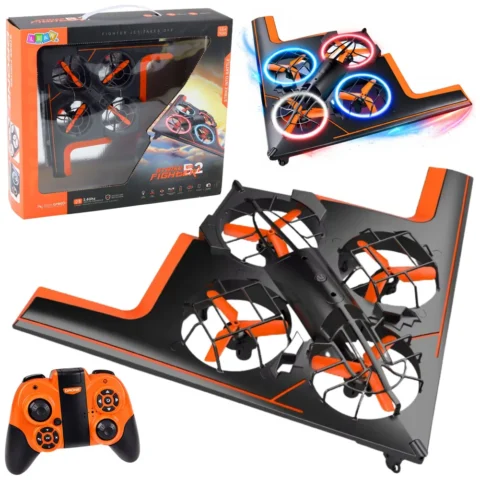 Dron Zdalnie Sterowany RC Latający Quadcopter Światła LED Aplikacja