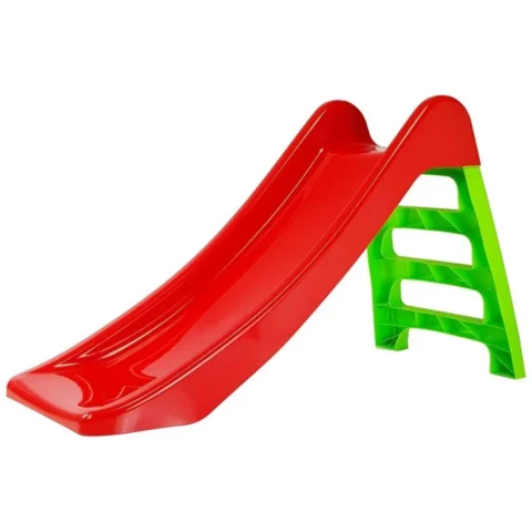 Zjeżdżalnia Ogrodowa dla Dzieci 3-Stopniowa Drabinka Czerwona 116cm 428