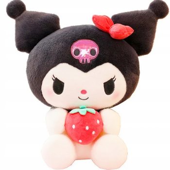 DUŻA WIELKA Maskotka Pluszowa Pluszak KUROMI Z TRUSKAWKĄ MY MELODY 50 CM