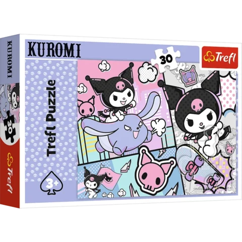Puzzle - 30 - Zabawy z Kuromi - Hello Kitty - Trefl 18325