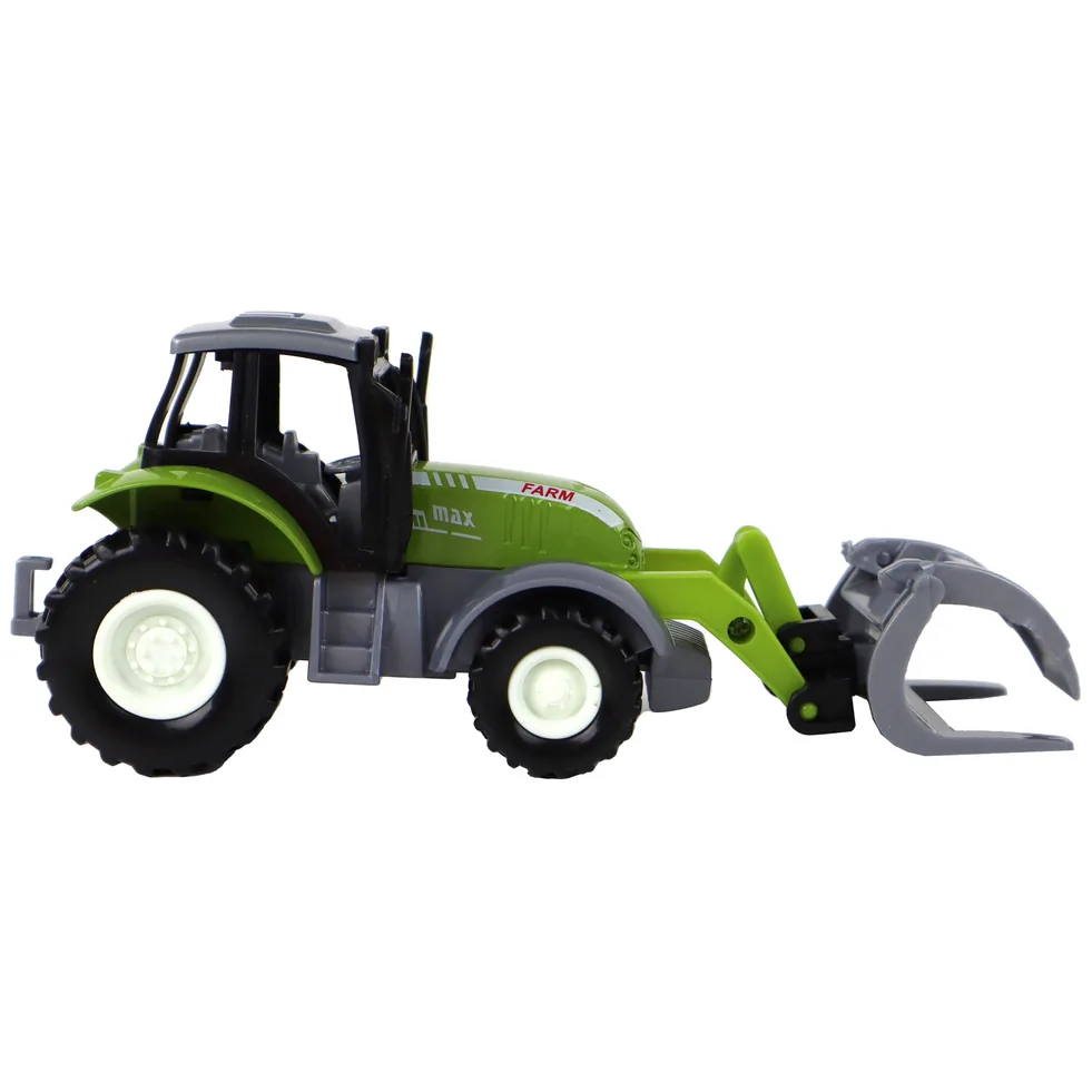 Traktor Koparka Zielony Krokodylek Pojazd Rolniczy - obrazek 3