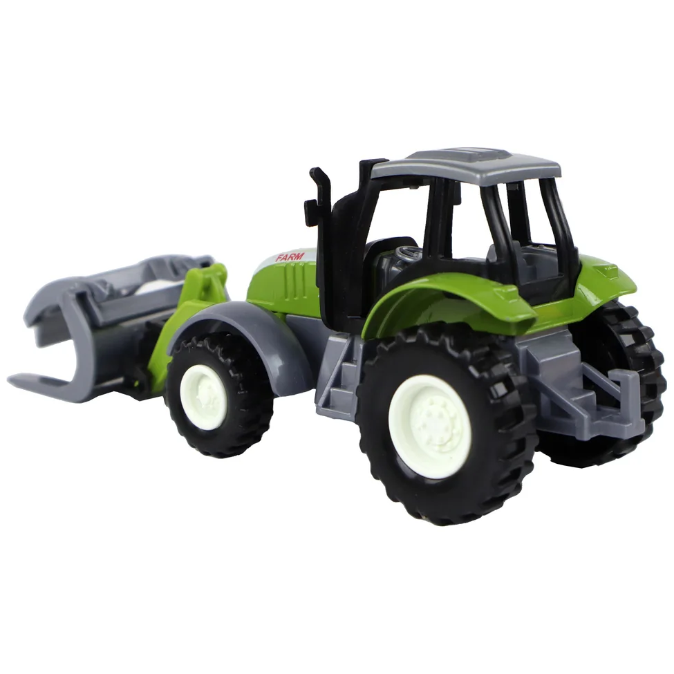 Traktor Koparka Zielony Krokodylek Pojazd Rolniczy - obrazek 4