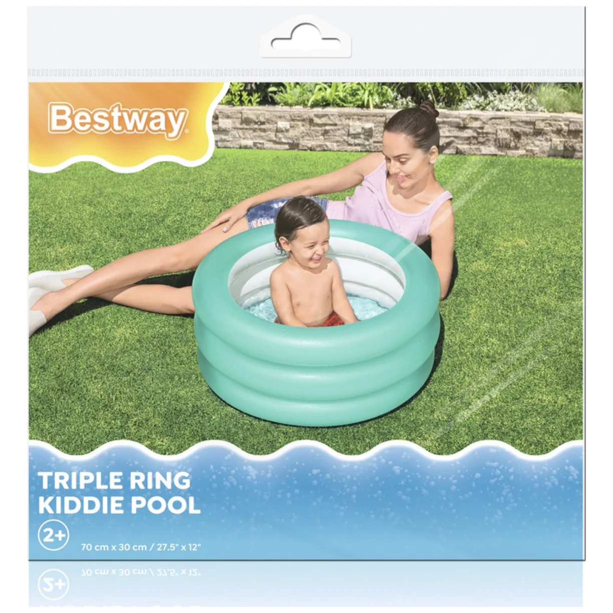 Dmuchany Basenik Brodzik Miętowy 70 cm x 30 cm Bestway 51033 - obrazek 6