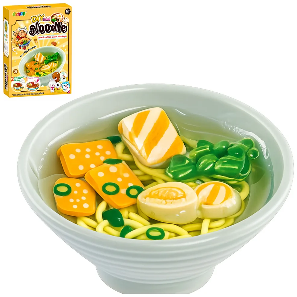 Zestaw Kreatywny DIY Makaron Ramen Brelok Zawieszka Ozdobna Dla Dzieci - obrazek 2