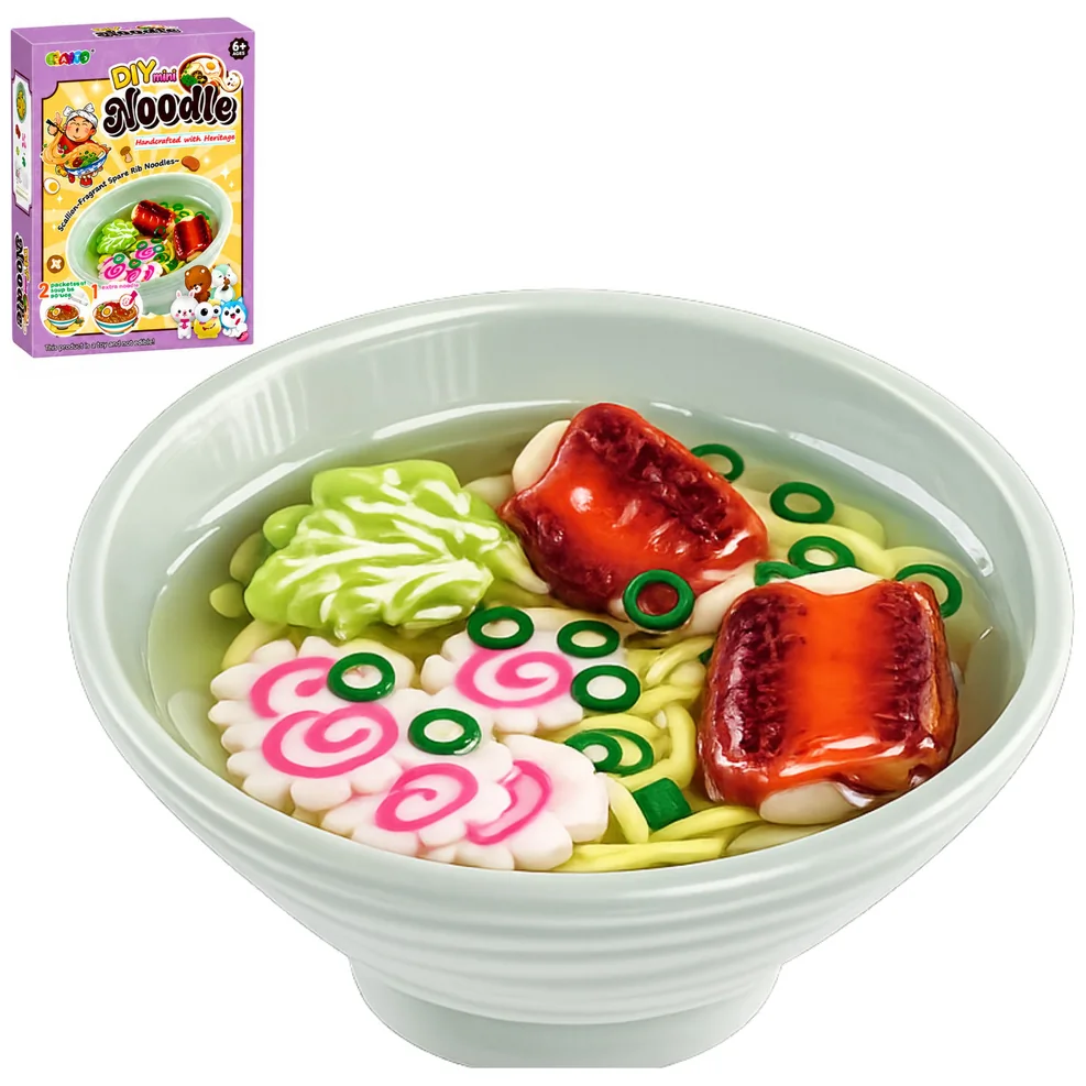 Zestaw Kreatywny DIY Makaron Ramen Brelok Zawieszka Ozdobna Dla Dzieci - obrazek 3