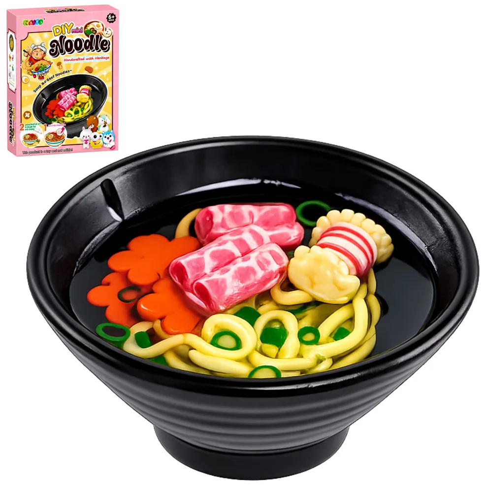 Zestaw Kreatywny DIY Makaron Ramen Brelok Zawieszka Ozdobna Dla Dzieci - obrazek 4