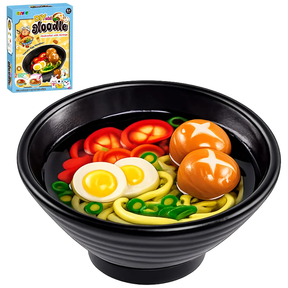 Zestaw Kreatywny DIY Makaron Ramen Brelok Zawieszka Ozdobna Dla Dzieci - obrazek 5