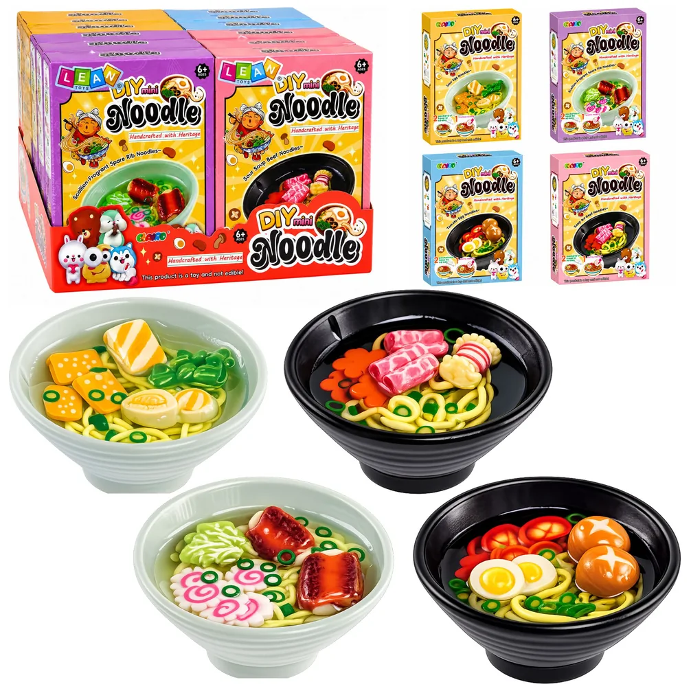 Zestaw Kreatywny DIY Makaron Ramen Brelok Zawieszka Ozdobna Dla Dzieci