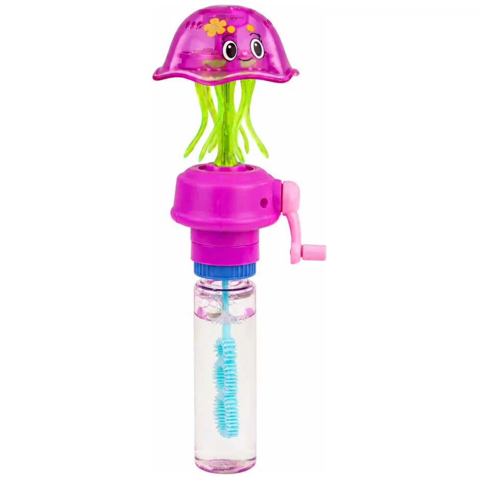 Bańki Mydlane Z Meduzą Rusza Mackami Korbka Migające Światła LED 40ML - obrazek 5