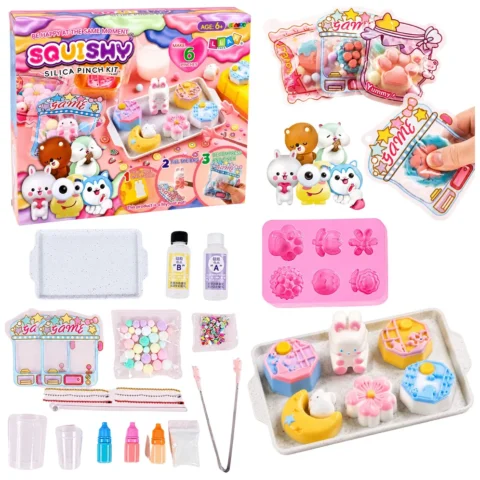 Zestaw Kreatywny Plastyczny Tworzenie Squishy Ozdobne Króliczek Deserki DIY