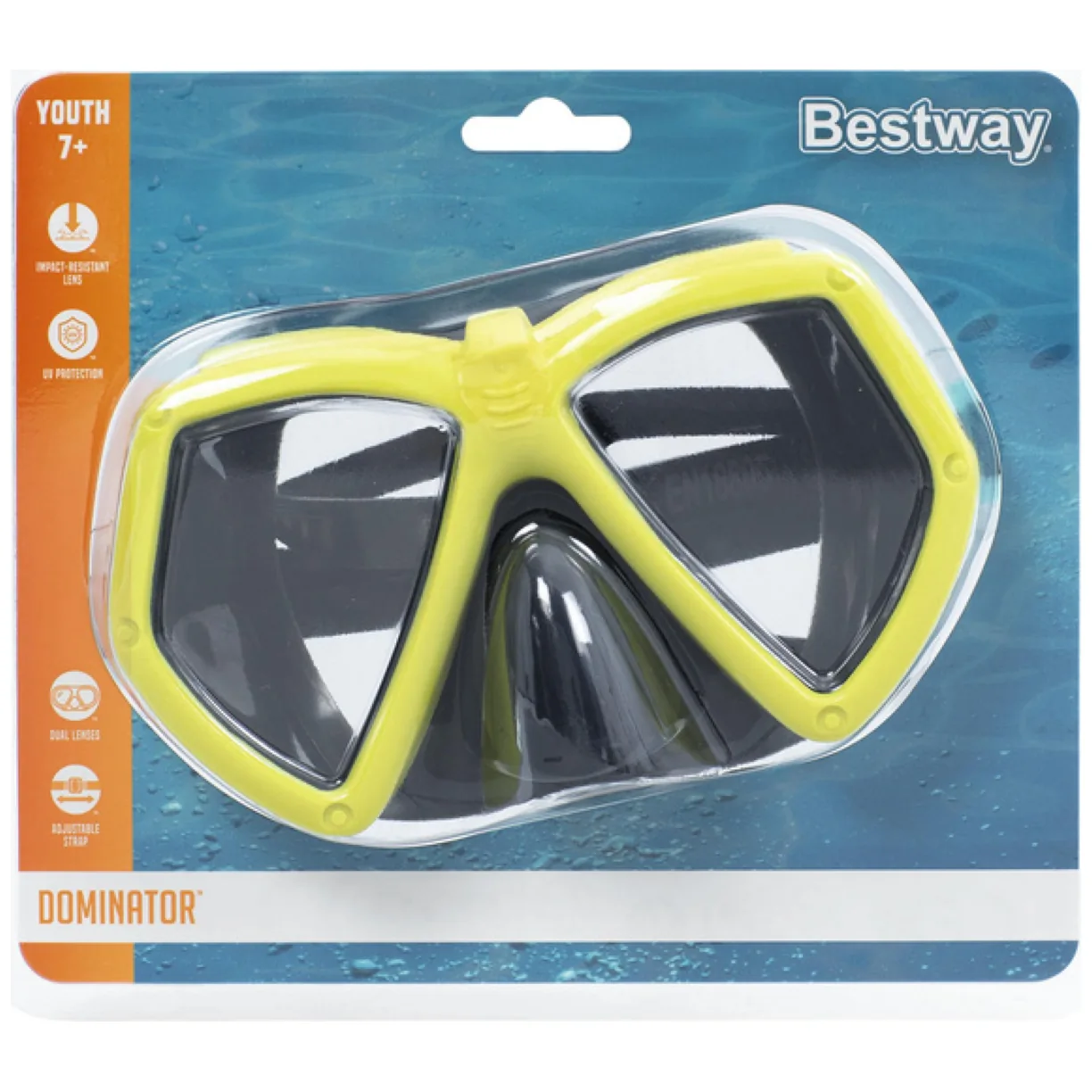 Maska Okulary Do Pływania Żółte Bestway 22040 - obrazek 5