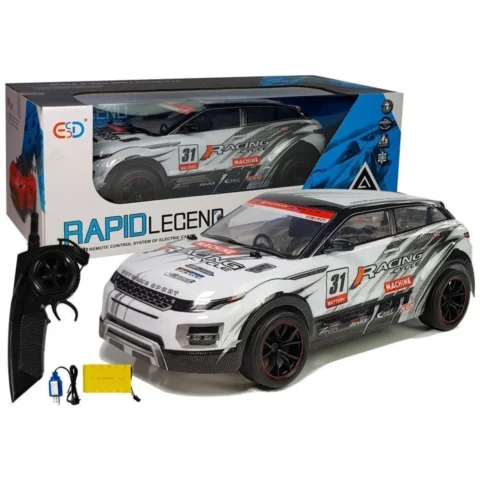 Auto Rajdowe Wyścigowe Sportowe Zdalnie Sterowane RC 1:10 Białe