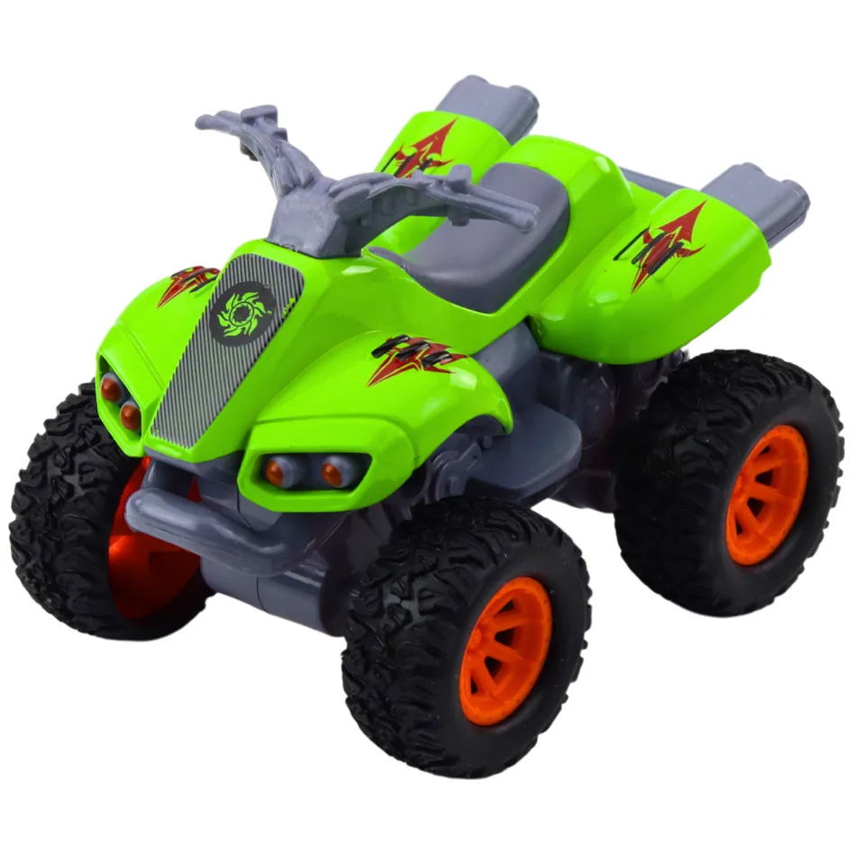 Quad Z Napędem Gumowe Opony Metalowa Karoseria Mix - obrazek 4