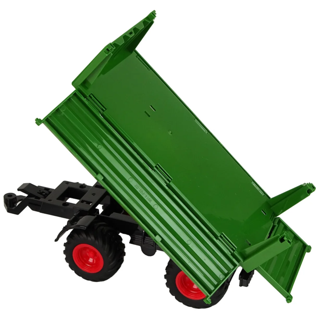 Traktor Zdalnie Sterowany z Przyczepą 1:24 Czerwony Zielony - obrazek 3