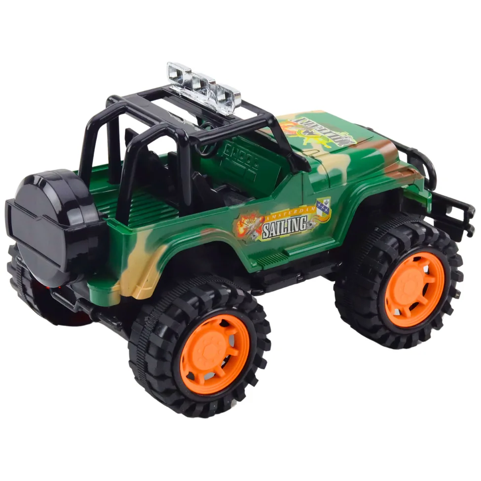 Duży Samochód Terenowy Militarny Off-Road Zielony 25cm - obrazek 3