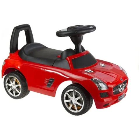 Jeździk Mercedes SLS AMG Pchacz Dla Dziecka Oparcie Schowek Czerwony