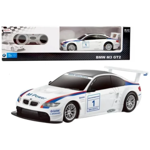 Auto Sportowe BMW M3 GT2 Samochód Zdalnie Sterowany RC Białe 1:24