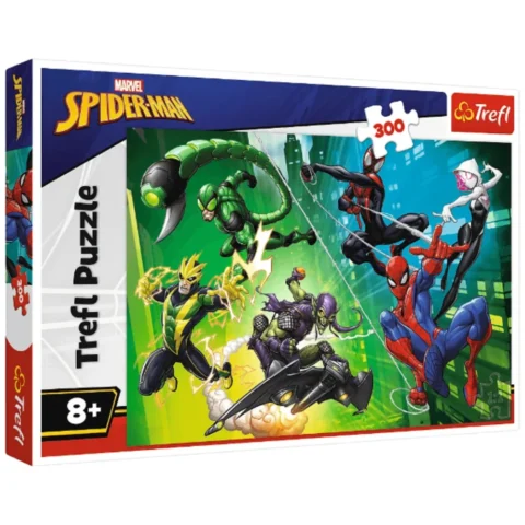 Puzzle - 300 - Disney Marvel - Spiderman - W pajęczej sieci - Trefl 23036