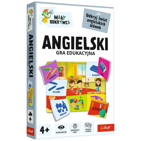 Gra dla dzieci Angielski Mały Odkrywca Trefl 02812