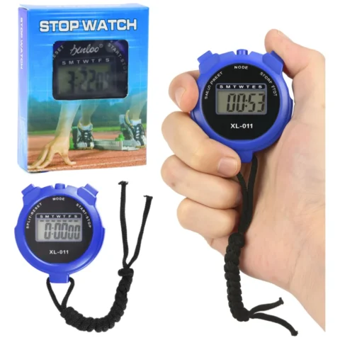 Stoper Cyfrowy LCD Elektroniczny Sportowy XL-011 Niebieski