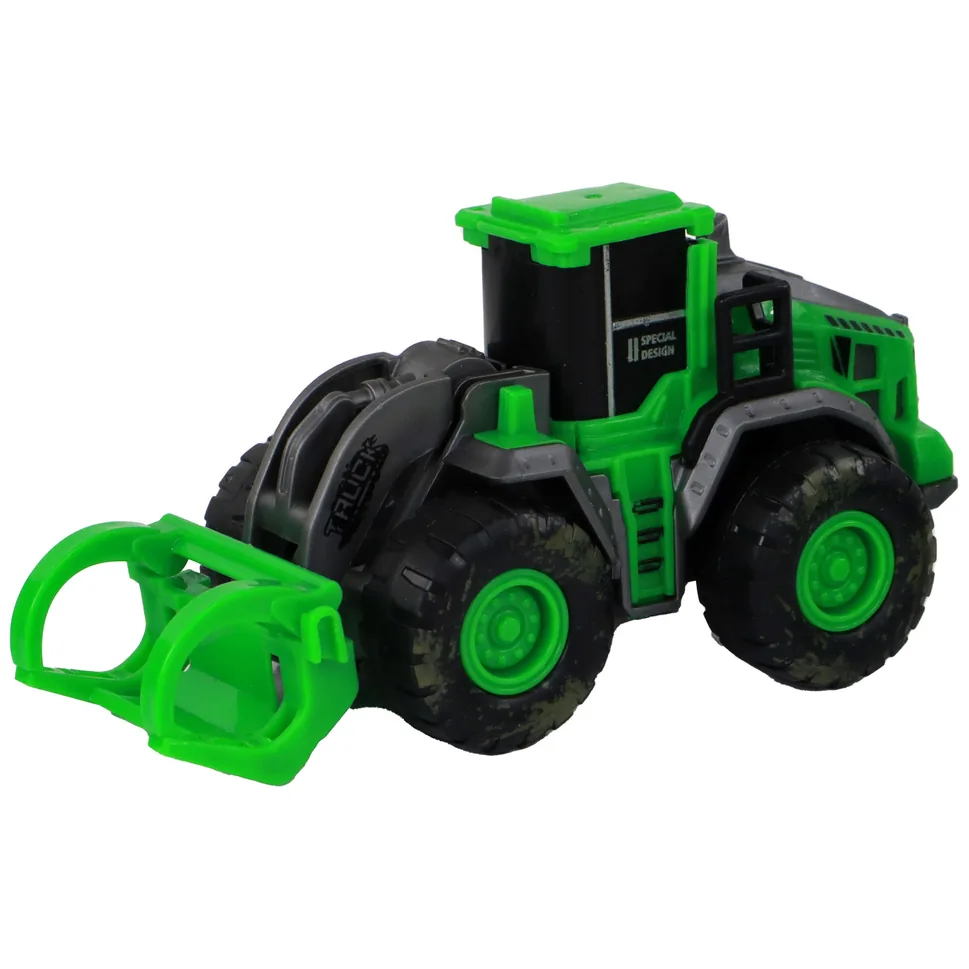 Zestaw Pojazdów Farmerskich Zielone Traktory 4 Ele - obrazek 3