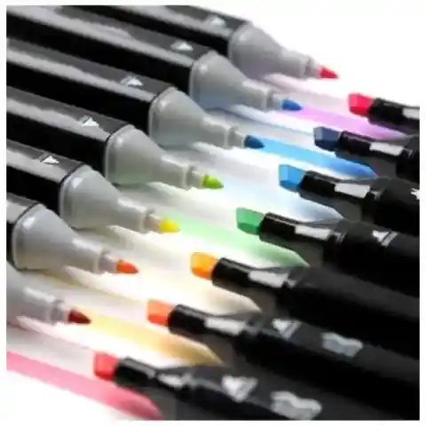 Markery alkoholowe DWUSTRONNE pisaki flamastry duży zestaw 168 szt + TORBA Kod producenta: Zestaw markerów 168 sztuk z torbą