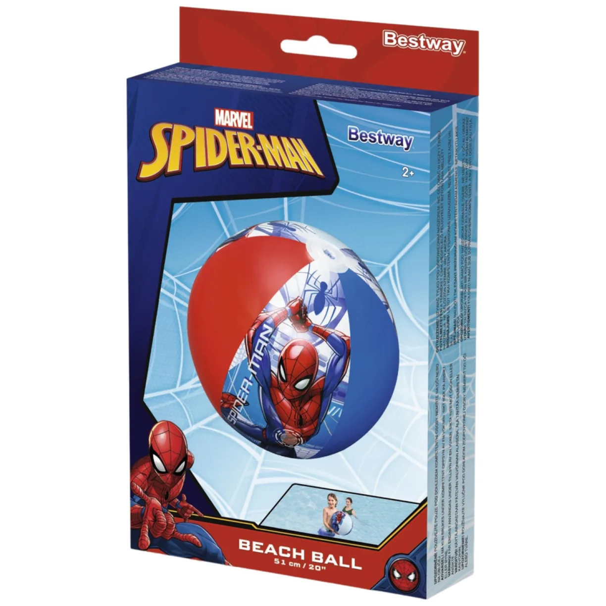 Dmuchana Piłka Plażowa Marvel Spider-Man 51cm Bestway 98002 - obrazek 6