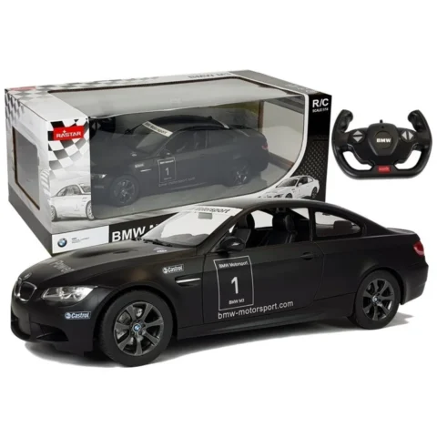 Auto BMW M3 Samochód Sportowy Zdalnie Sterowany RC Rastar Czarny 1:14