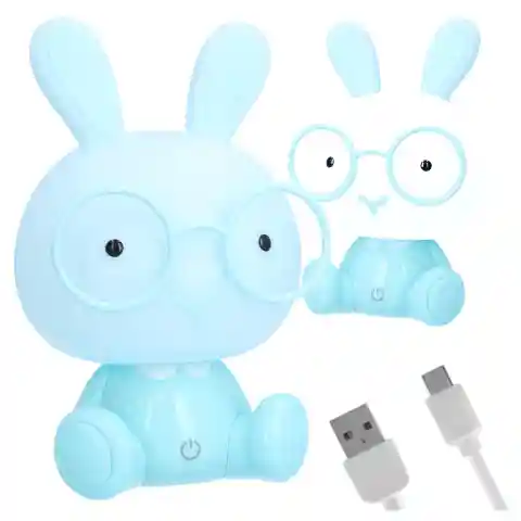 LAMPKA NOCNA DLA DZIECI KRÓLIK LED USB