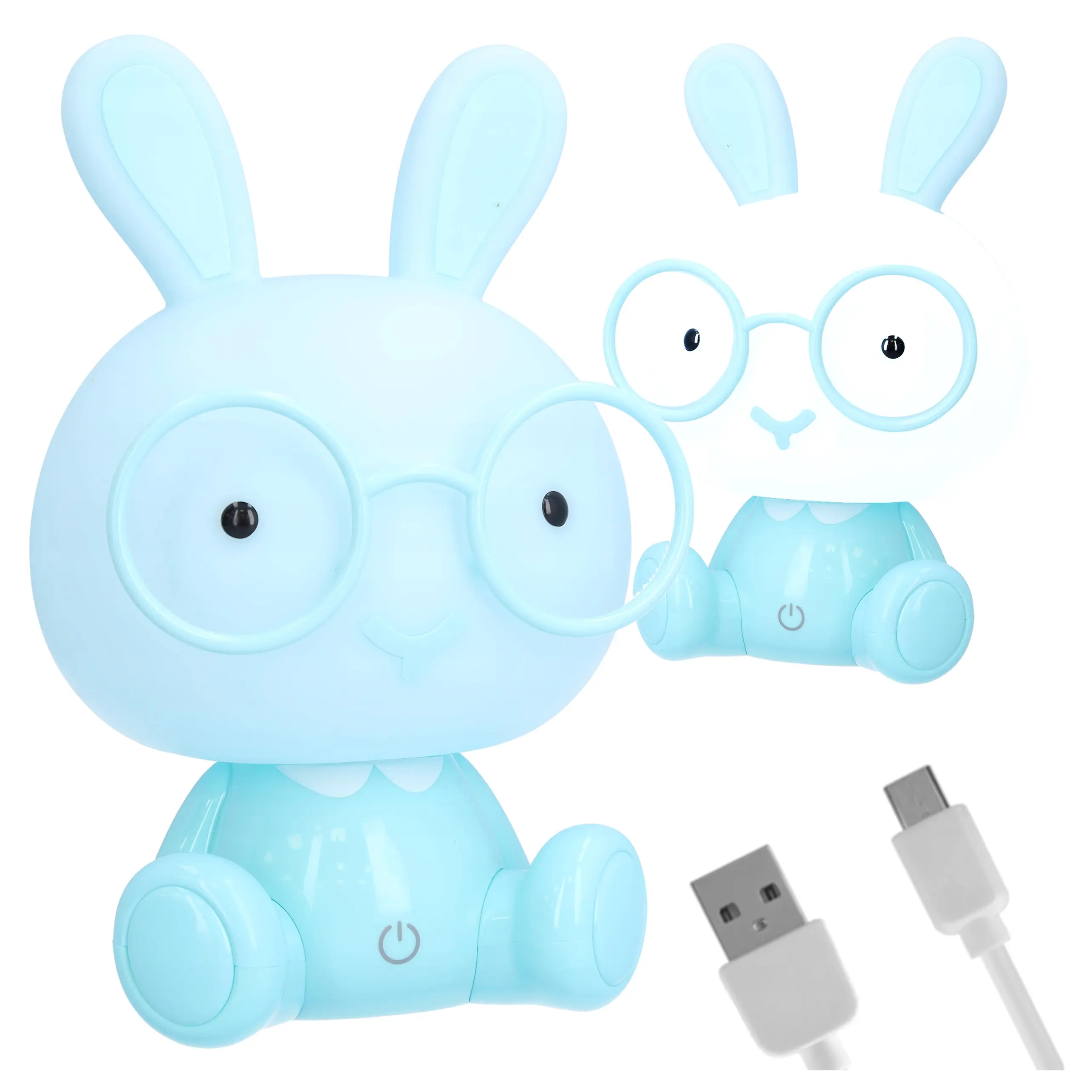 LAMPKA NOCNA DLA DZIECI KRÓLIK LED USB