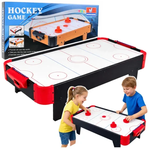 Mini Stół Air Hockey Stołowy Gra Zręcznościowa Dla Dzieci Czarny