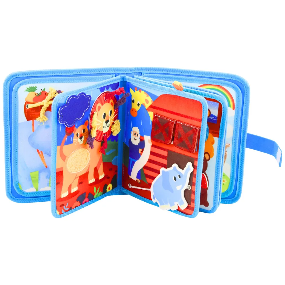 Książeczka Edukacyjna Sensoryczna Filcowa 3D Arka Noego Zwierzęta - obrazek 3