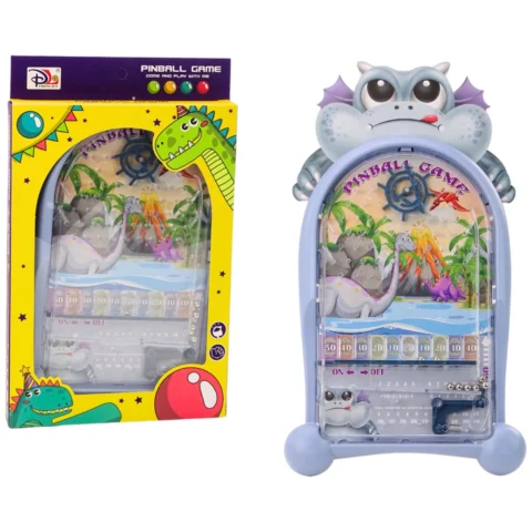 Gra Zręcznościowa Pinball Dinozaury Smok Stojak Niebieski