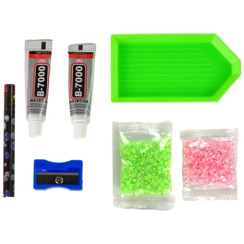 Zestaw DIY Diamentowy Renifer DIY Kryształki Brelok 3D Zielony