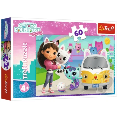 Puzzle - 60 - Gabi i kocie przygody - Koci Domek Gabi Film - Trefl 17415