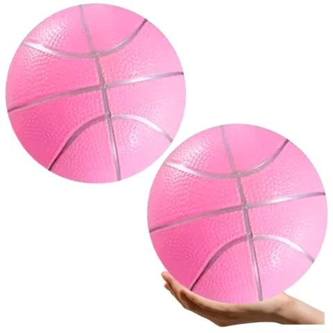 Piłka Plażowa Gumowa Pastelowa Lekka Różowa 20cm