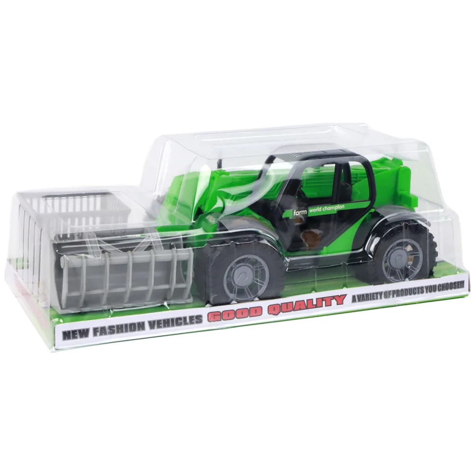 Pojazd Rolniczy Traktor Zielony Dźwig Maszyna Rolnicza - obrazek 6