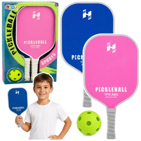 Zestaw Paletki Do Gry w Pickleballa Tenisa Badmintona Różowo-Niebieski