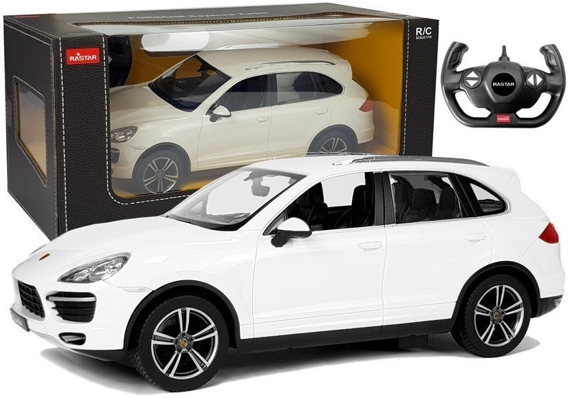Auto Porsche Cayenne Samochód Zdalnie Sterowane RC Rastar Białe 1:14