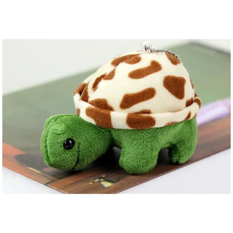 Pluszowy Żółw 10 cm Brązowy Maskotka Breloczek
